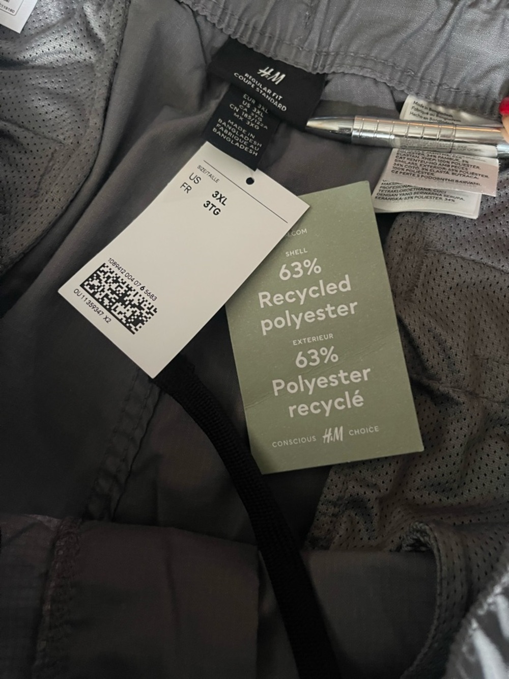 H&M Men's Ripstop Cargo Pants - Picture 4 of 6